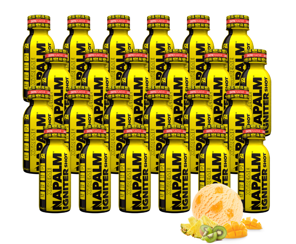 Fitness Authority Napalm Igniter Shot przedtreningowy egzotyczny - 24 sztuki