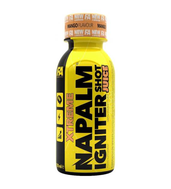 Fitness Authority NAPALM Igniter Juice Shot, napój energetyczny, mango - 120 ml