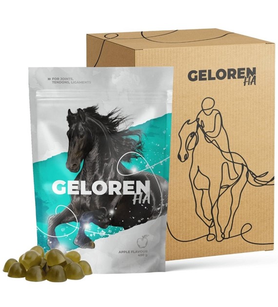 Geloren Horse HA Mieszanka uzupełniająca, żelki dla koni na stawy - 1350 g (3 saszetki)