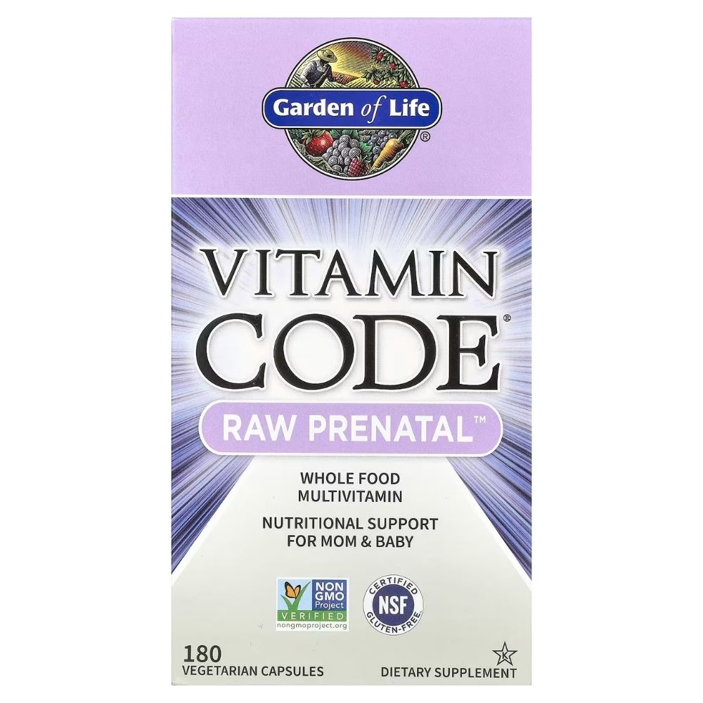 Garden of Life Vitamin Code RAW Prenatal - 180 kapsułek