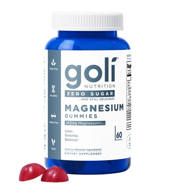 Goli Nutrition Magnez, żelki bez cukru, jagoda - 60 sztuk