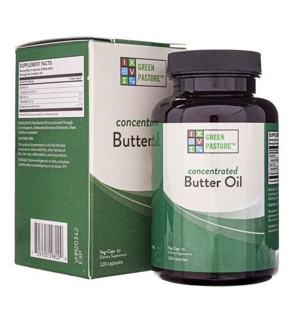 Green Pasture Concentrated Butter Oil - 120 Capsules