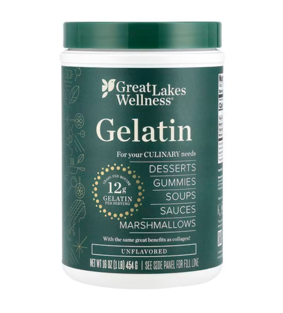 Great Lakes Wellness Żelatyna w proszku, bezsmakowa - 454 g