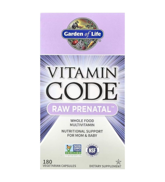 Garden of Life Vitamin Code RAW Prenatal - 180 kapsułek