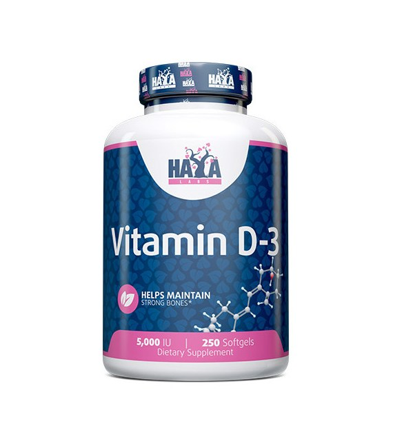 Haya Labs Witamina D3 5000 IU - 250 kapsułek