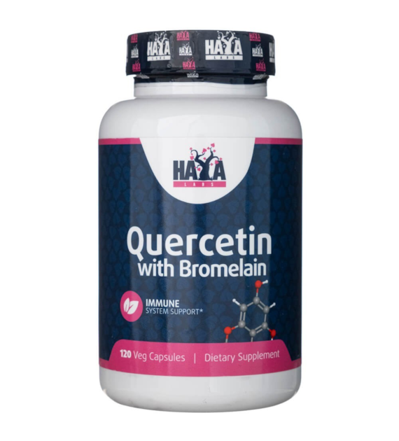 Haya Labs Quercetin with Bromelain - 120 Veg Capsules