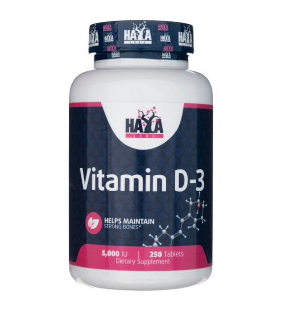 Haya Labs Vitamin D3 5000 IU - 250 Tablets