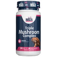 Haya Labs Triple Mushroom Complex 600 mg - 60 kapsułek