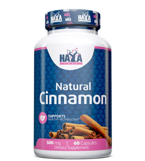 Haya Labs Organic Cinnamon 500 mg - 60 kapsułek