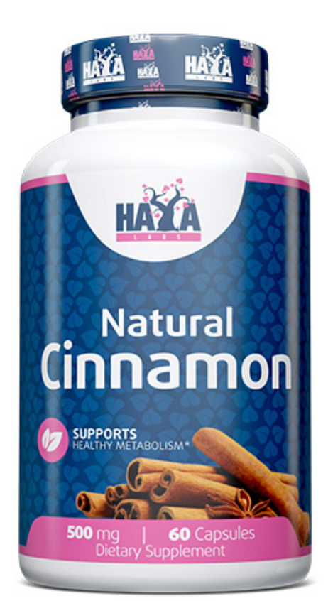 Haya Labs Organic Cinnamon 500 mg - 60 kapsułek