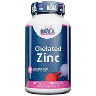 Haya Labs Chelated Zinc Cynk chelatowany - 100 tabletek