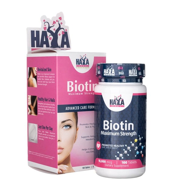 Haya Labs Biotyna 10000 mcg - 100 tabletek