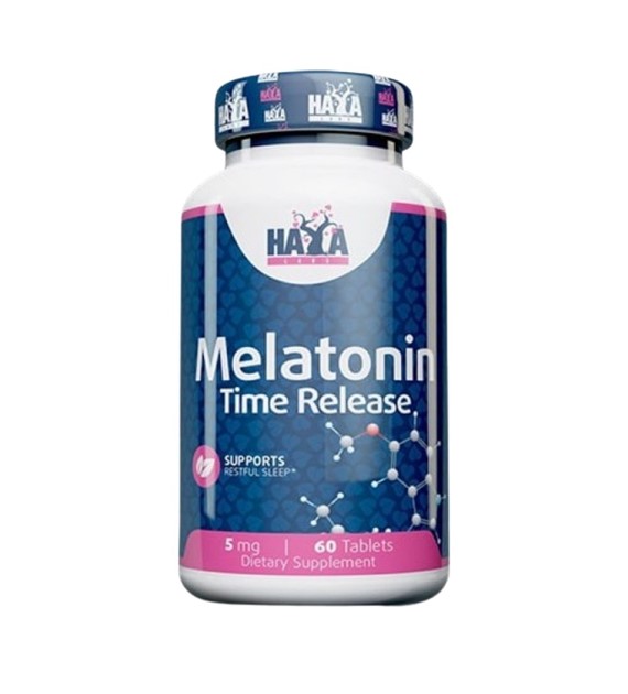 Haya Labs Melatonin Time Release 5 mg - 60 Tablets