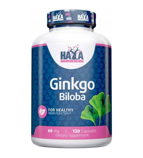 Haya Labs Ginkgo Biloba 60 mg - 120 kapsułek