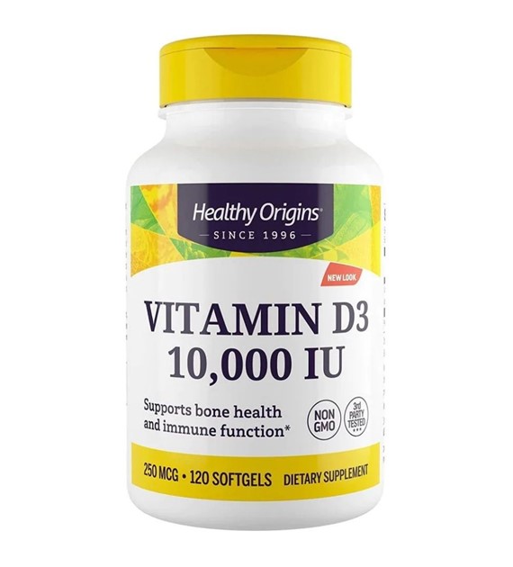 Helathy Originis Witamina D3 10000 IU - 120 kapsułek
