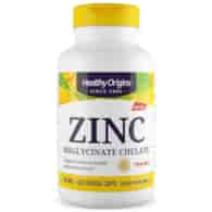 Healthy Origins Cynk, Bisglicynian cynku 50 mg - 120 kapsułek