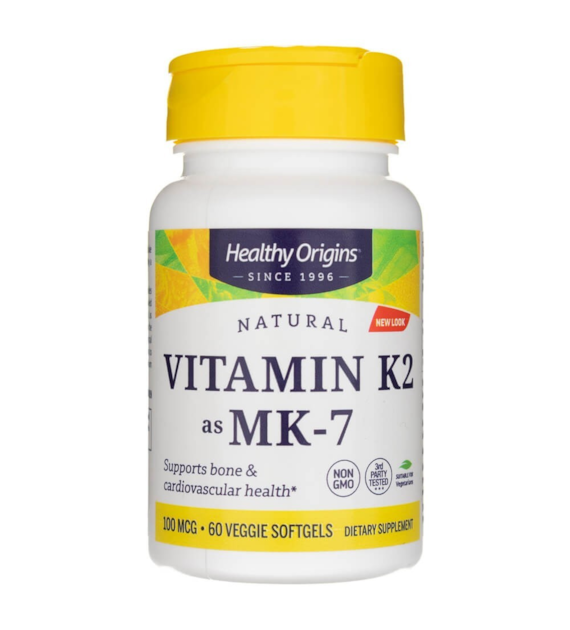Healthy Origins Witamina K2 MK-7 100 mcg - 60 kapsułek