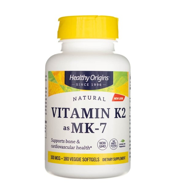 Healthy Origins Vitamin K2 als MK-7 100 mcg - 180 Weichkapseln