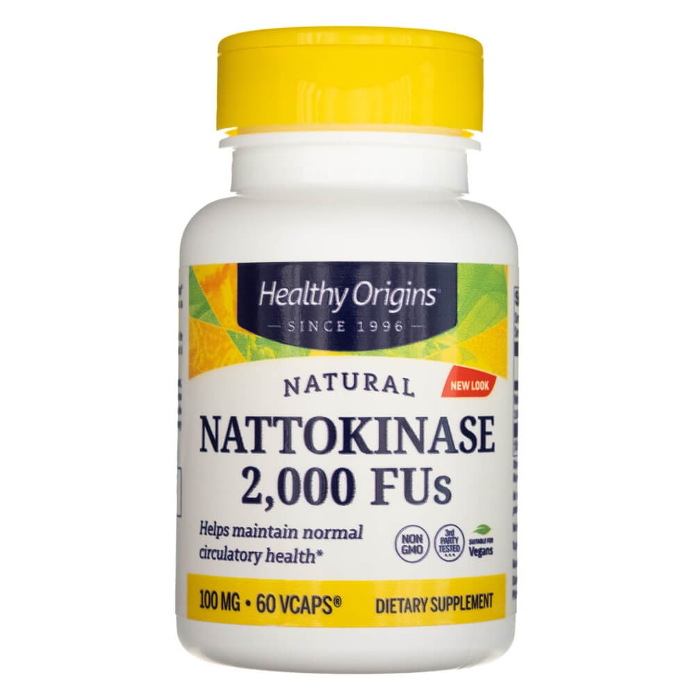 Healthy Origins Nattokinaza 2000 FUs - 60 kapsułek