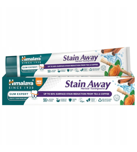 Himalaya Stain-Away Pasta usuwająca przebarwienia bez fluoru - 75 ml