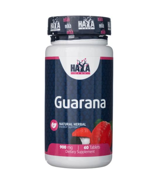 Haya Labs Guarana 900 mg - 60 tabletek