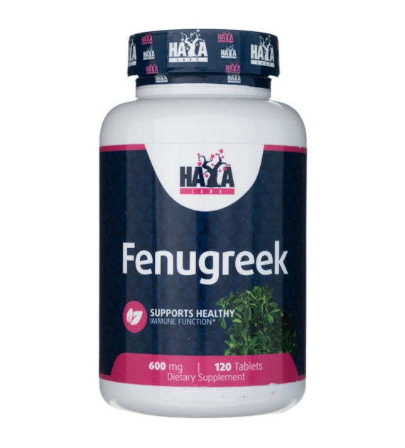 Haya Labs Fenugreek (Kozieradka) - 120 tabletek