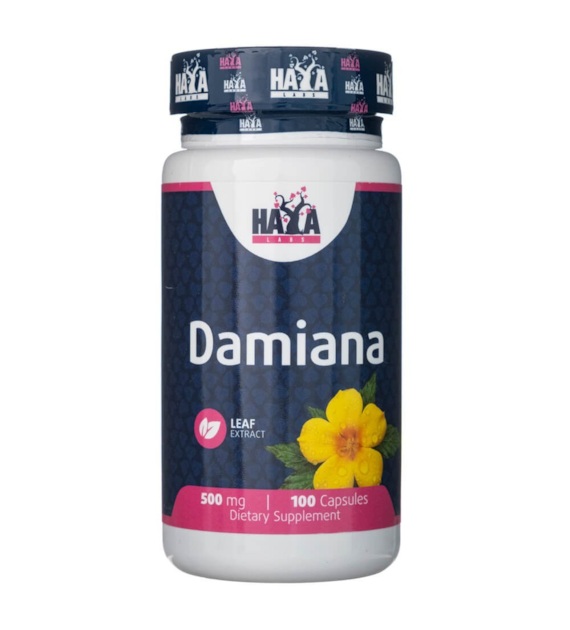 Haya Labs Damiana 500 mg - 100 kapsułek