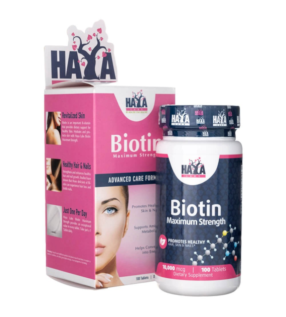 Haya Labs Biotyna 10000 mcg - 100 tabletek