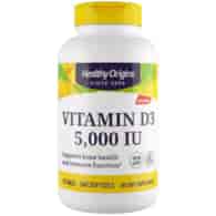 Healthy Originis Witamina D3 5000 IU - 540 kapsułek