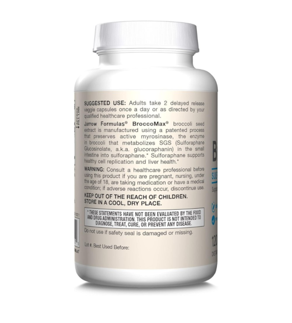Jarrow Formulas BroccoMax (Glukozynolan sulforafanu) 35 mg - 120 kapsułek