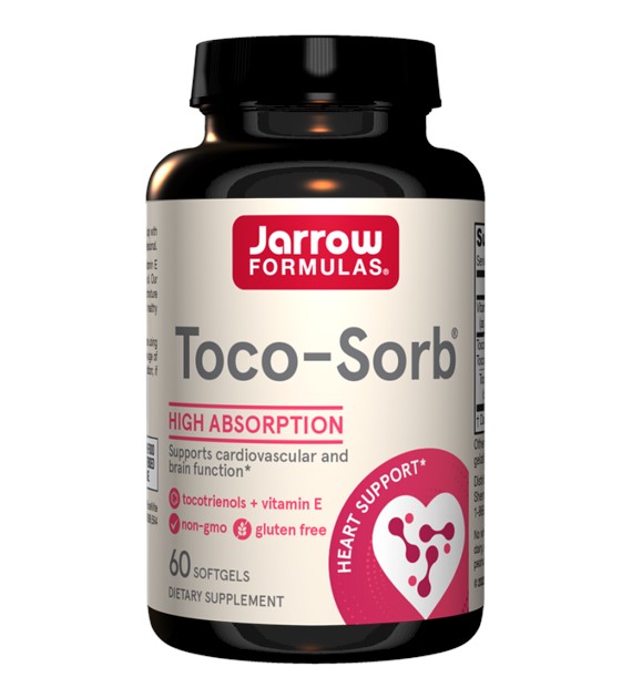 Jarrow Formulas Toco-Sorb, Mixed Tocotrienols and Vitamin E - 60 Softgels