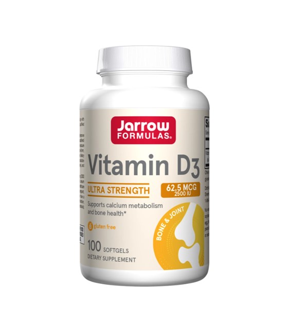 Jarrow Formulas Witamina D3 2500 IU - 100 kapsułek