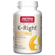 Jarrow Formulas K-Right, Kompleks Witaminy K - 60 kapsułek