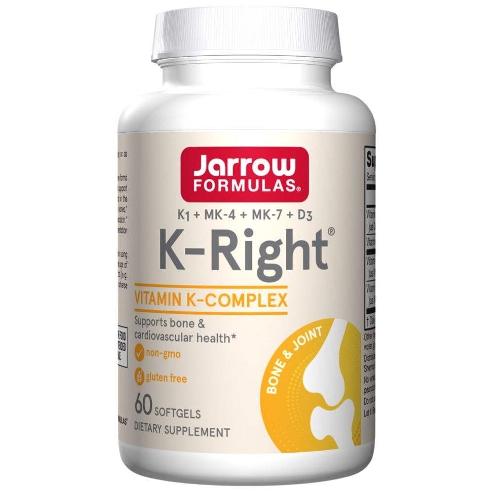 Jarrow Formulas K-Right, Kompleks Witaminy K - 60 kapsułek