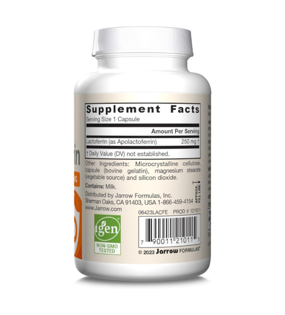 Jarrow Formulas Laktoferrin 250 mg - 60 kapslí