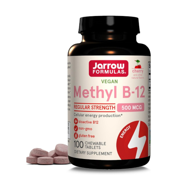 Jarrow Formulas Methyl B12 (Methylcobalamin) 500 mcg - 100 Lozenges
