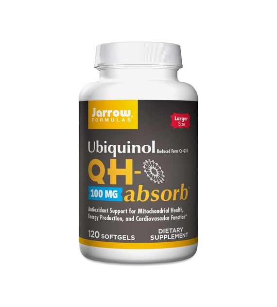 Jarrow Formulas Ubiquinol QH-absorb (Ubichinol) 100 mg - 120 kapsułek