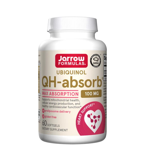 Jarrow Formulas Ubiquinol QH-absorb (Ubichinol) 100 mg - 120 kapsułek