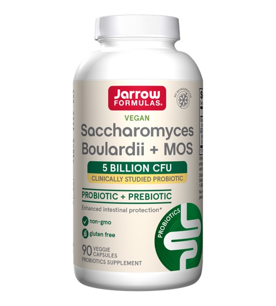 Jarrow Formulas Saccharomyces Boulardii Plus MOS - 90 veg. kapslí