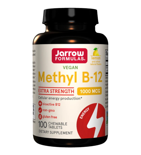 Jarrow Formulas Methyl B12 ( Methylkobalamin ) 1000 mcg - 100 tablet