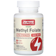 Jarrow Formulas Methyl Folate 1000 mcg - 100 Veg Capsules