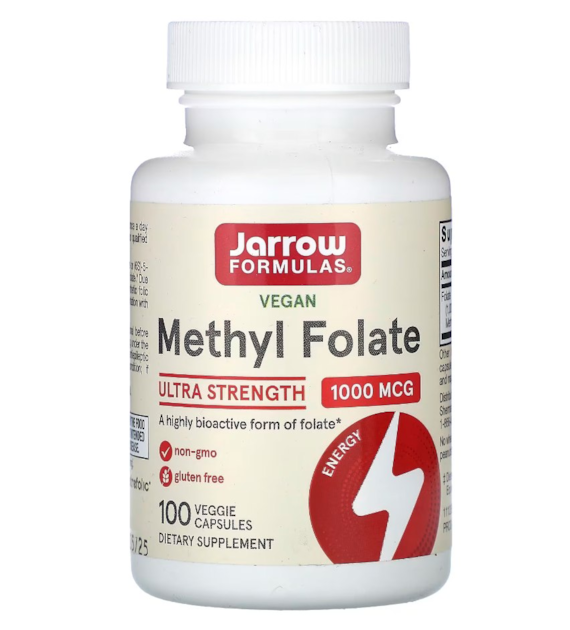 Jarrow Formulas Methyl Folate 1000 mcg - 100 Veg Capsules