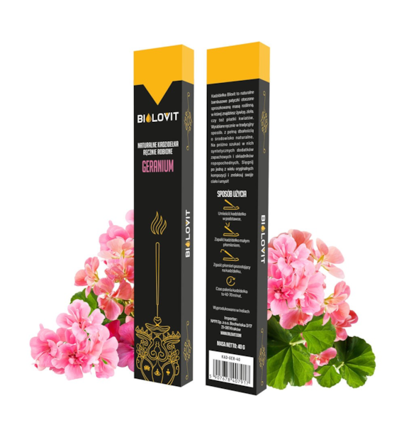 Bilovit Naturalne kadzidełka zapachowe Geranium - 40 g