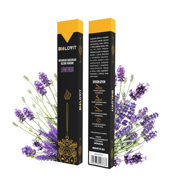Bilovit Natürliche aromatische Räucherstäbchen Lavendel - 40 g