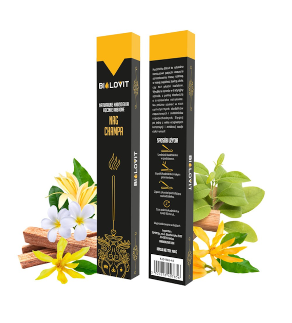 Bilovit Naturalne kadzidełka zapachowe Nag Champa - 40 g