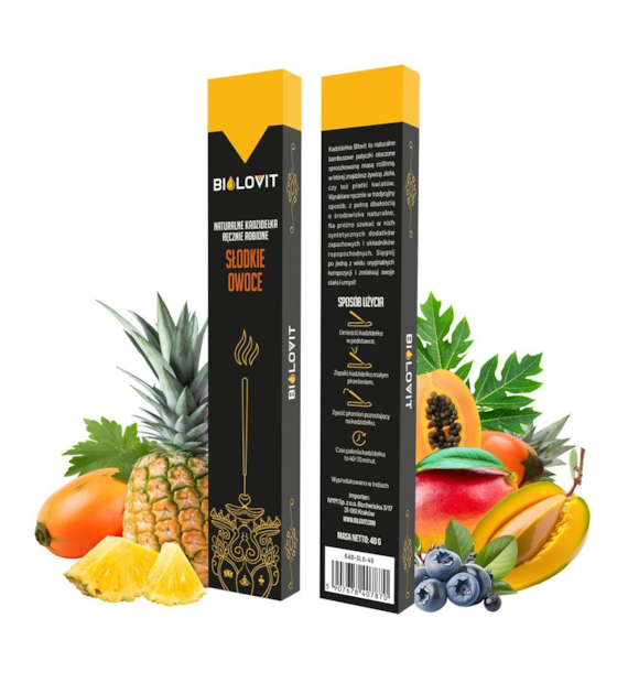 Bilovit Naturalne kadzidełka zapachowe Słodkie Owoce - 40 g