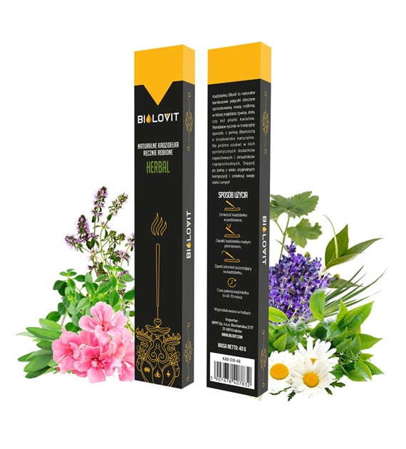 Bilovit Naturalne kadzidełka zapachowe Herbal - 40 g