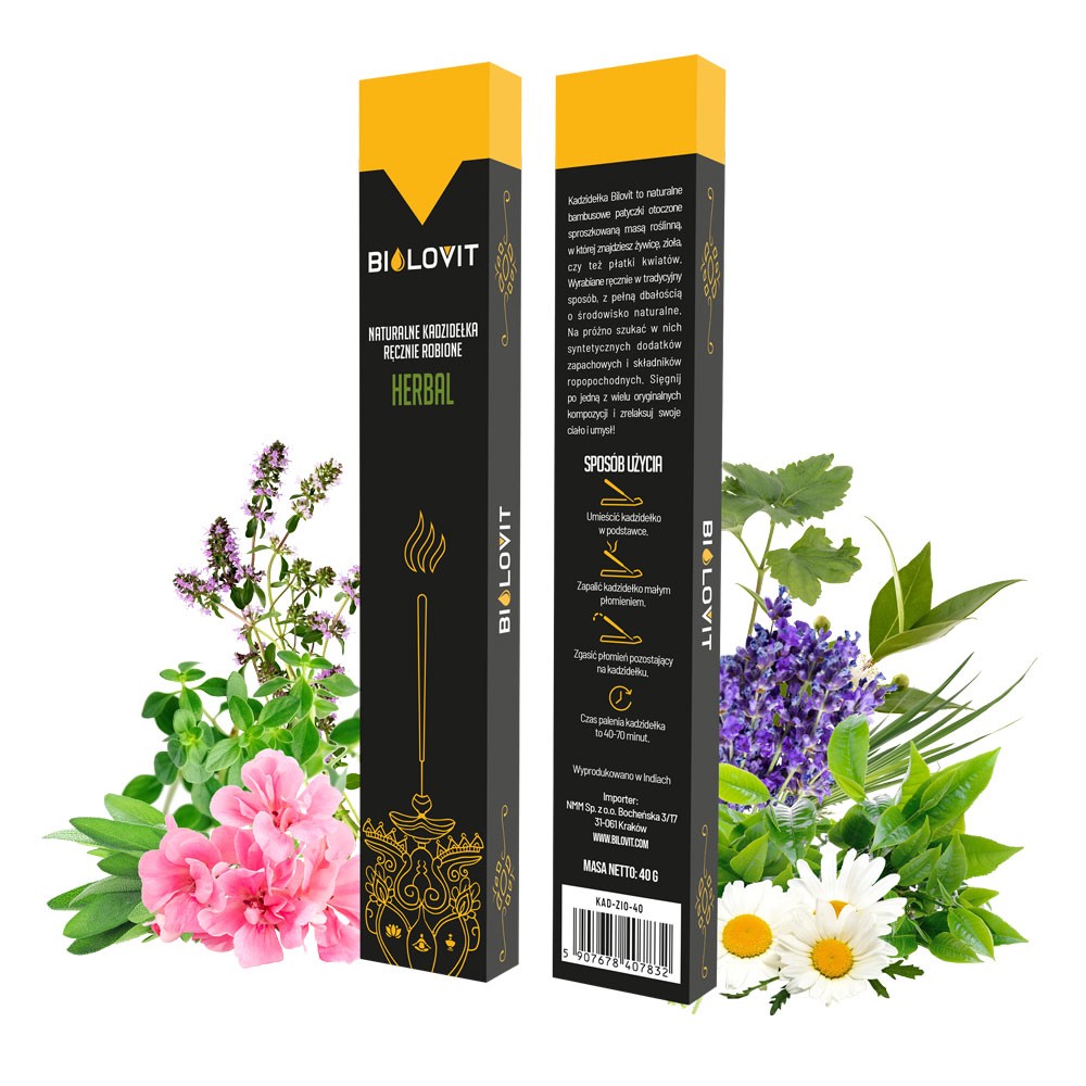 Bilovit Naturalne kadzidełka zapachowe Herbal - 40 g