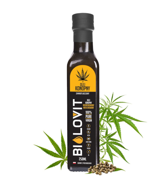 Bilovit Olej konopny zimnotłoczony - 250 ml