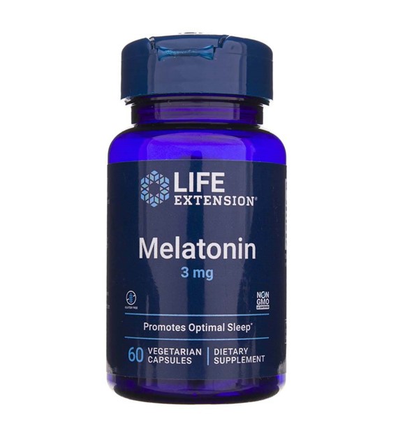 Life Extension Melatonin 3 mg - 60 pflanzliche Kapseln